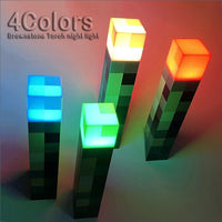 Tocha decorativa com luz em Led noturna carregamento usb com fivela 11 polegadas