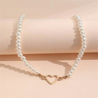 Colar de Pérolas do Amor na Moda