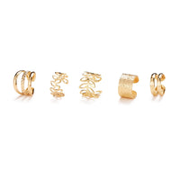 Brincos dourado para cartilagem da orelha