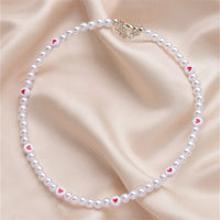 Colar de Pérolas do Amor na Moda