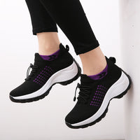 Tênis de caminhada respirável feminino