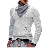 Camisa de malha gola alta malha jumper confortável