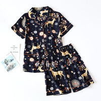Pijama Outono/ Inverno Novo 100% viscose calças de manga comprida