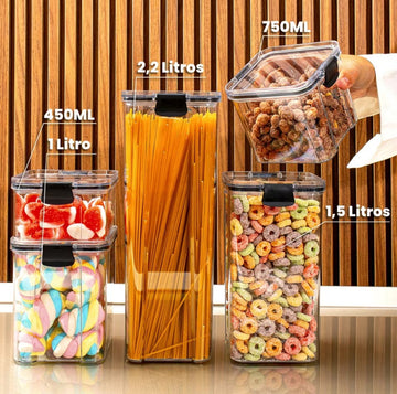 Conjunto 5 pcs + Brinde Caixa de armazenamento  à prova de umidade