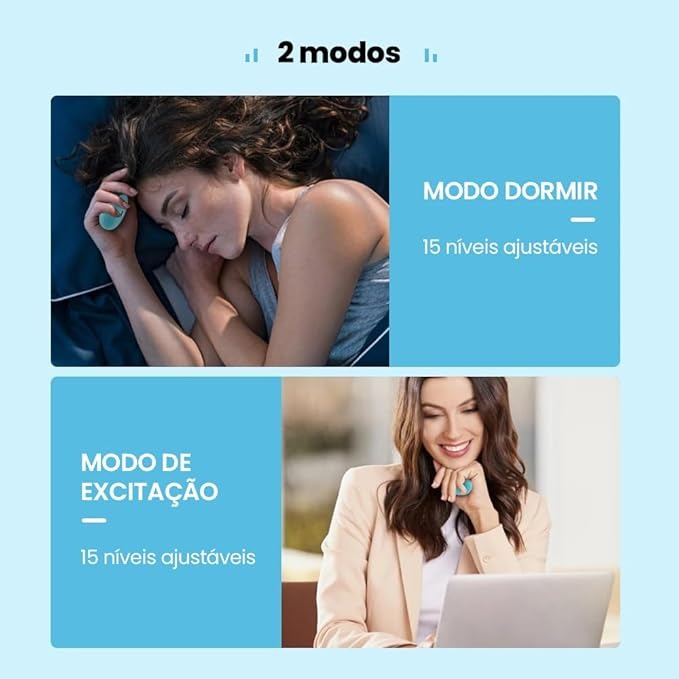 Portátil Inteligente Mini Assistente do Sono, Máquina de Hipnose, Dispositivo Portátil, Carregamento USB, cor branco e verde