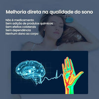 Portátil Inteligente Mini Assistente do Sono, Máquina de Hipnose, Dispositivo Portátil, Carregamento USB, cor branco e verde