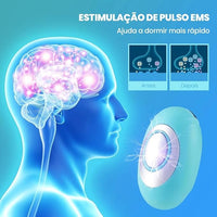 Portátil Inteligente Mini Assistente do Sono, Máquina de Hipnose, Dispositivo Portátil, Carregamento USB, cor branco e verde