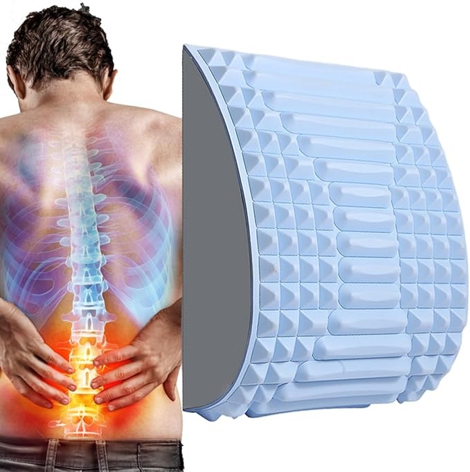 Travesseiro massageador para alívio de dor, relaxamento e corretor de postura, ciática, hérnia de disco e cintura, pescoço, lombar.