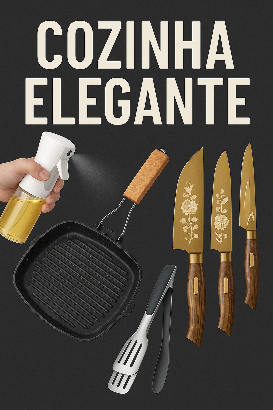 COMBO 2 COZINHA - COM 16 PRODUTOS- COZINHANDO COM ELEGANCIA, LUXO E ESTILO COM ATÉ 44% DE DESCONTO