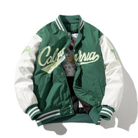 Jaqueta bordada vintage moda street com capuz