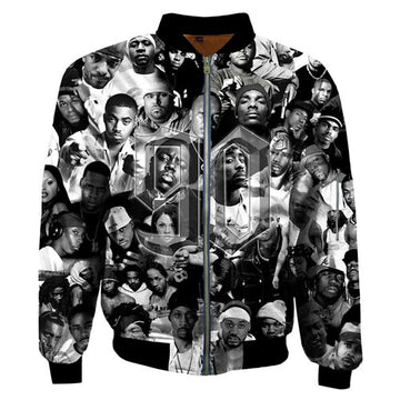 Moletons 3D Tupac com capuz.