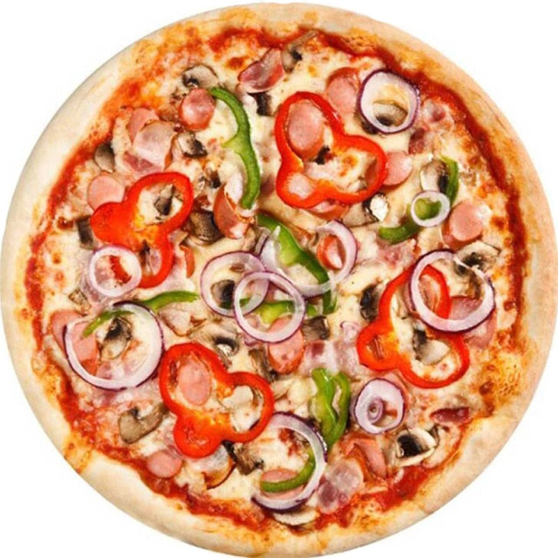 Cobertor de pizza coral quente WOSTAR  colcha de inverno