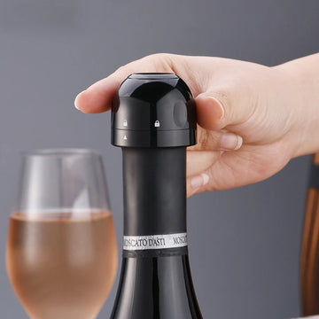 Tampa de garrafa de vinho com selador a vácuo e conservante de vinho fresco
