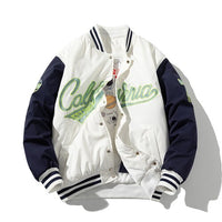 Jaqueta bordada vintage moda street com capuz