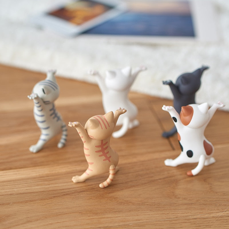 Suporte de fone de ouvido gato dançante para AirPods