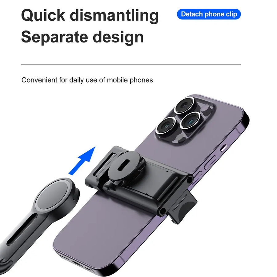 Tripé de Rastreamento Facial Automático com Rotação 360° para TikTok e Muito Mais!