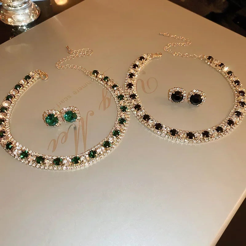 Luxuso conjunto de cristal