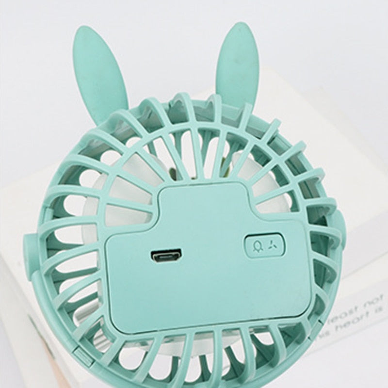 Ventilador para bebê portátil, USB Recarregável e Elétrico 3 velocidades
