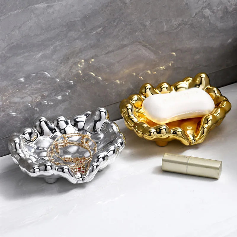 Porta sabonetes de luxo para banheiro em forma de nuvem