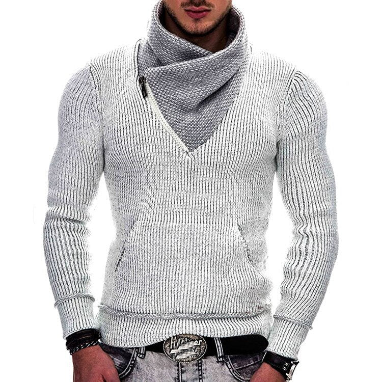 Camisa de malha gola alta malha jumper confortável