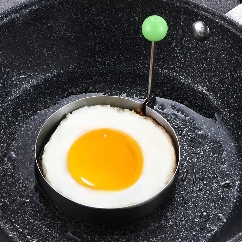 Anel pra ovo antiaderente e  molde de silicone pra ovo frito