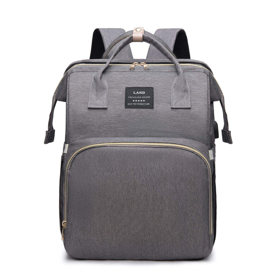 Bolsas de fraldas e Mini berço para mamãe bebê mochila trocador de sombra rede mosquiteira carregamento USB carrinho de bebê bolso para pendurar brinquedos grátis