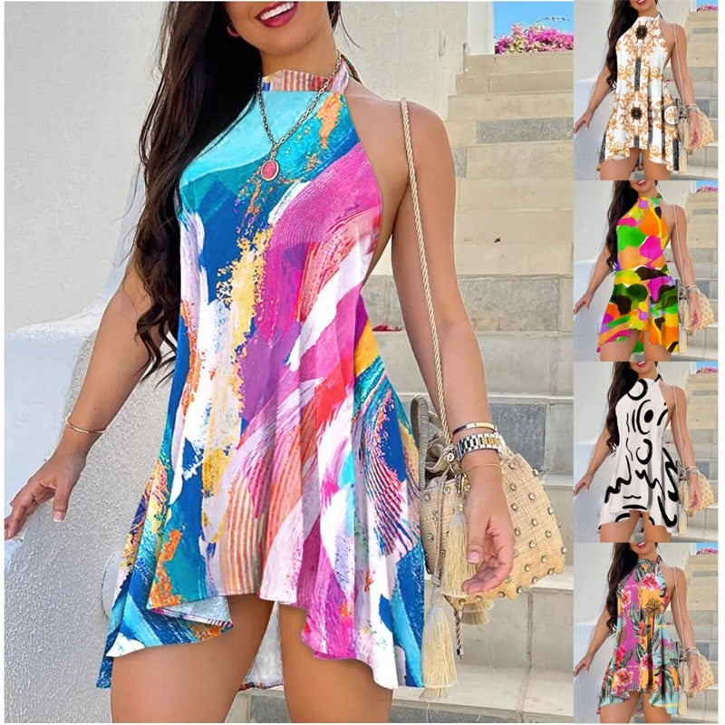 Luxuoso vestido sexy sem mangas