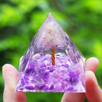 Cristais Pedra Gerador de Energia Natural Ametista Reiki Chakra Meditação