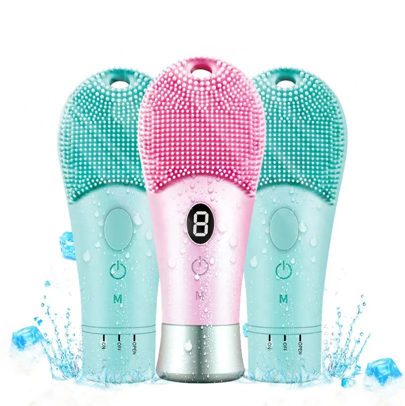 Esfoliador Facial Elétrico Ultrassônico com 9 Níveis - Limpeza Profunda e Rejuvenescimento!