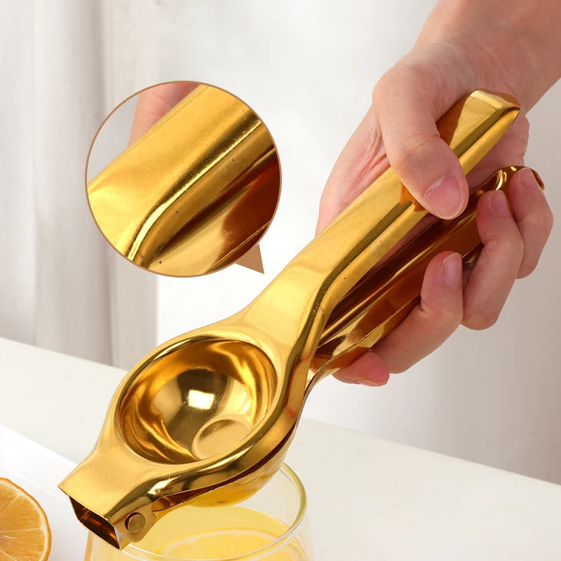 Espremedor Ouro Criativo Aço Inoxidável