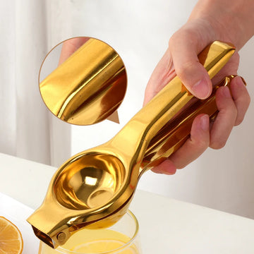 Espremedor Ouro Criativo Aço Inoxidável