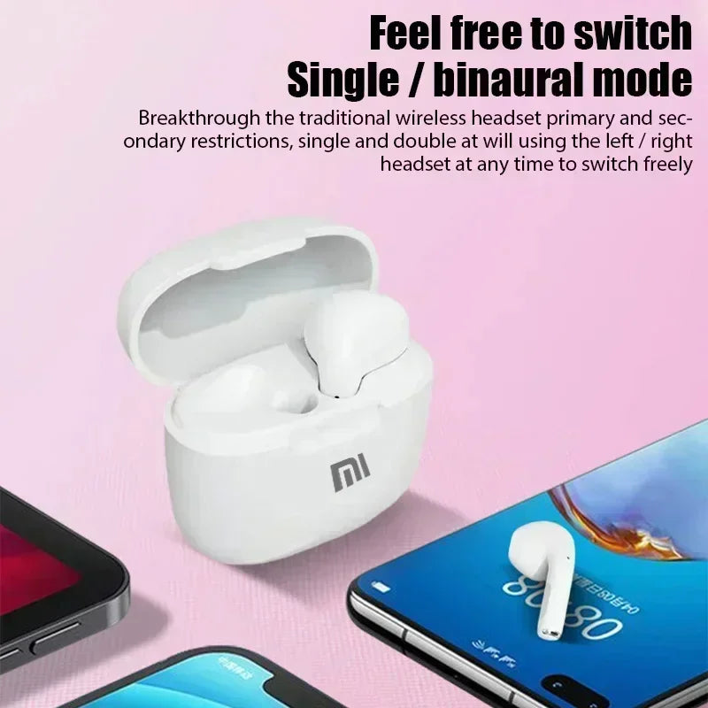 Modelo 2025 Novidade - Mini fones de ouvido sem fio Bluetooth 5.3 TWS Headset Touch à prova d'água