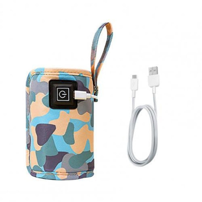Aquecedor portátil  de leite e água USB com bolsa isolada