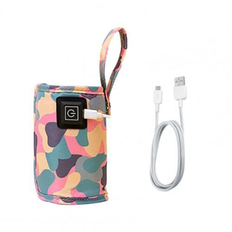 Aquecedor portátil  de leite e água USB com bolsa isolada