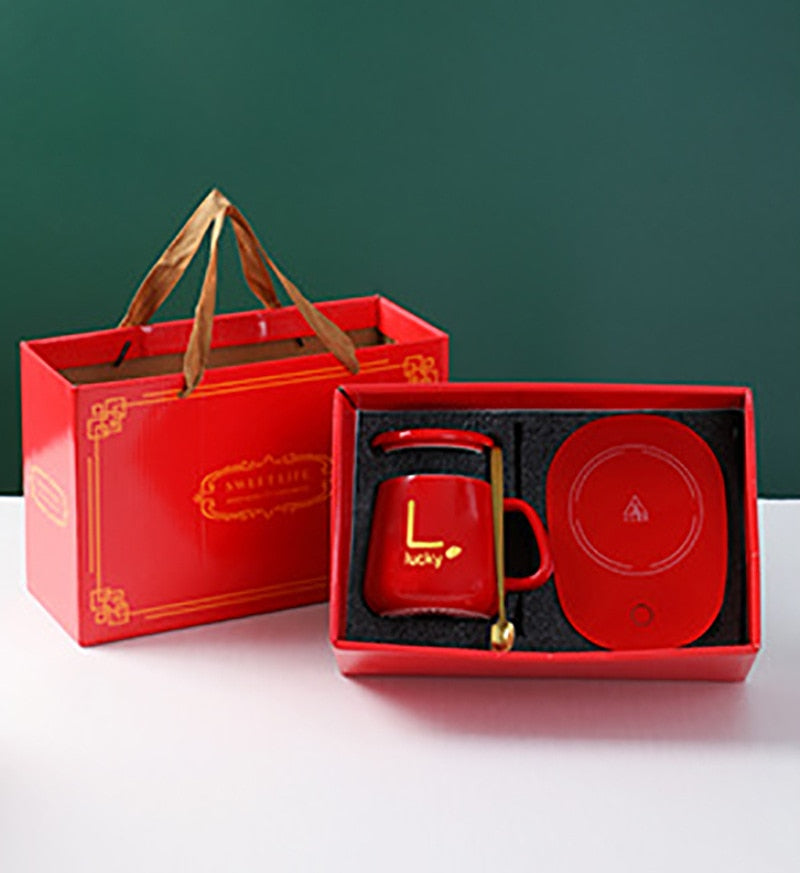 Inovadora Caneca de Luxo com aquecedor USB