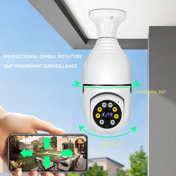Câmera de Vigilância com Visão Noturna Completa, Rastreamento Humano Automático, Zoom, Câmera Wi-Fi