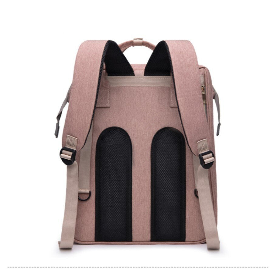 Bolsas de fraldas e Mini berço para mamãe bebê mochila trocador de sombra rede mosquiteira carregamento USB carrinho de bebê bolso para pendurar brinquedos grátis