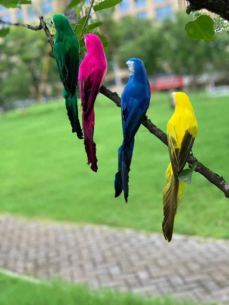 Decoração de Jardim Animal Pássaro, Papagaio artificial