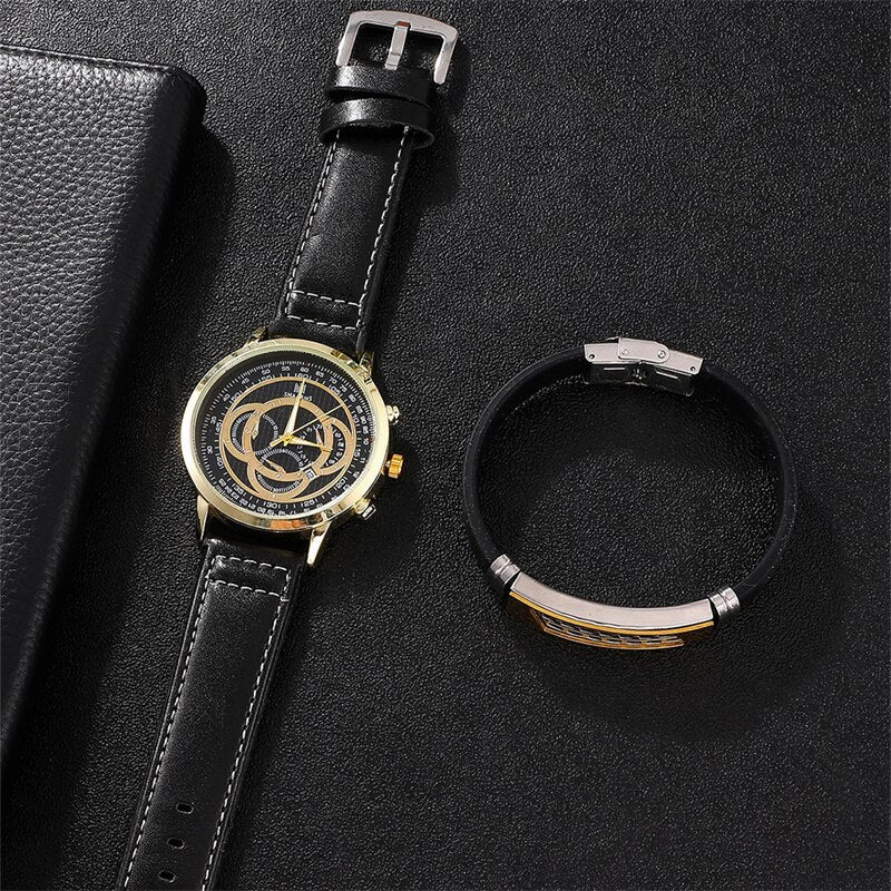 Incrível Relógio Masculino Hodinky com pulseira de luxo