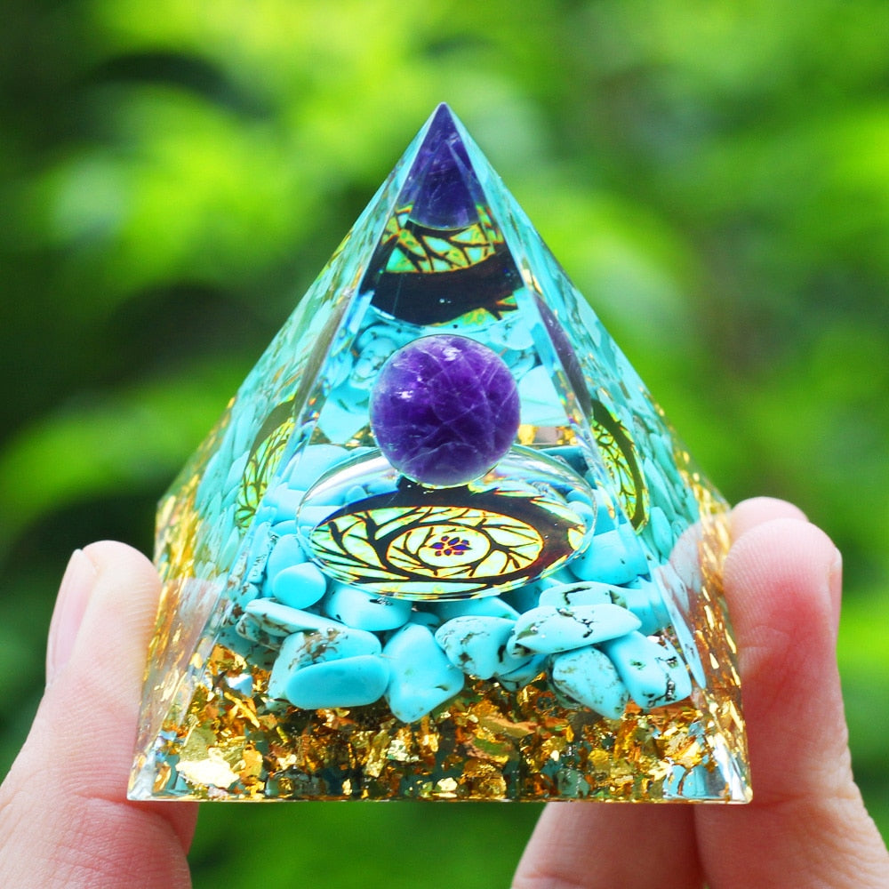 Cristais Pedra Gerador de Energia Natural Ametista Reiki Chakra Meditação
