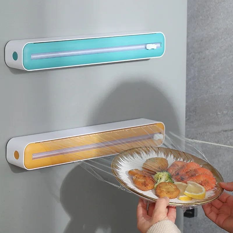 Novo Dispensador de Filme Alimentar. O Único Com Tração Magnética com Cortador e Caixa de Armazenamento