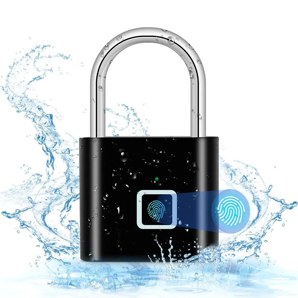 cadeado com biometria digital