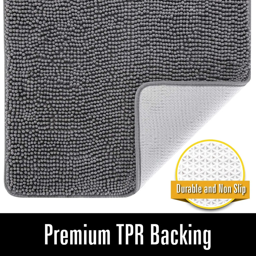 Tapete ultra macio de banho antiderrapante de luxo super absorvente