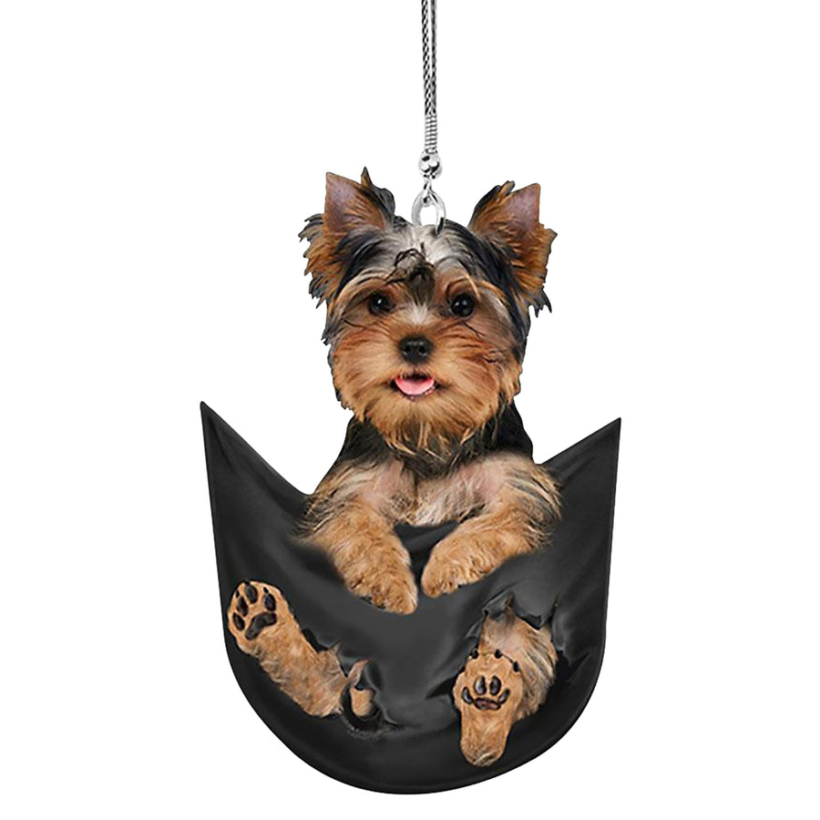 Pingente Formato Cachorrinho pra carro prático espelho retrovisor decoração de interior