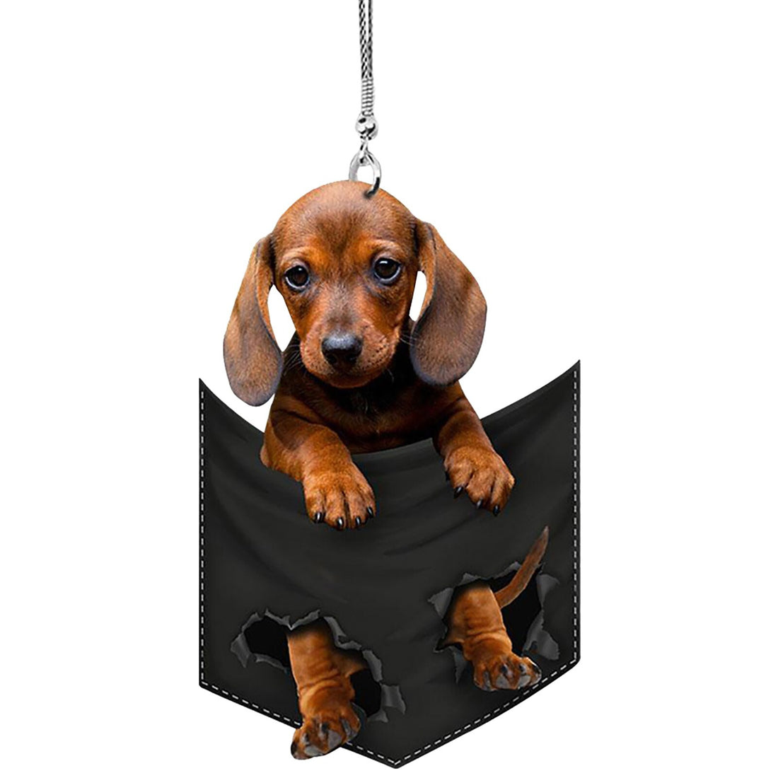 Pingente Formato Cachorrinho pra carro prático espelho retrovisor decoração de interior