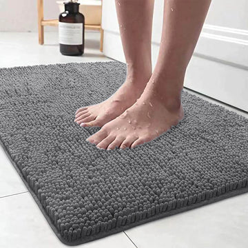 Tapete ultra macio de banho antiderrapante de luxo super absorvente