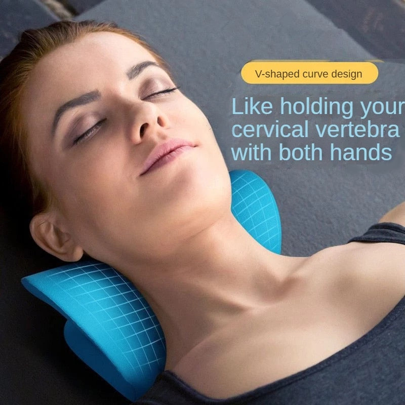 Travesseiro para Relaxamento e  Alívio de Dores Coluna Cervical e Correção da coluna