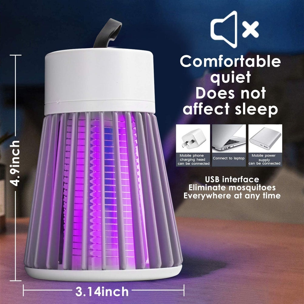 Lâmpada Mata Mosquitos e Insetos com Choque Elétrico e ação Repelente