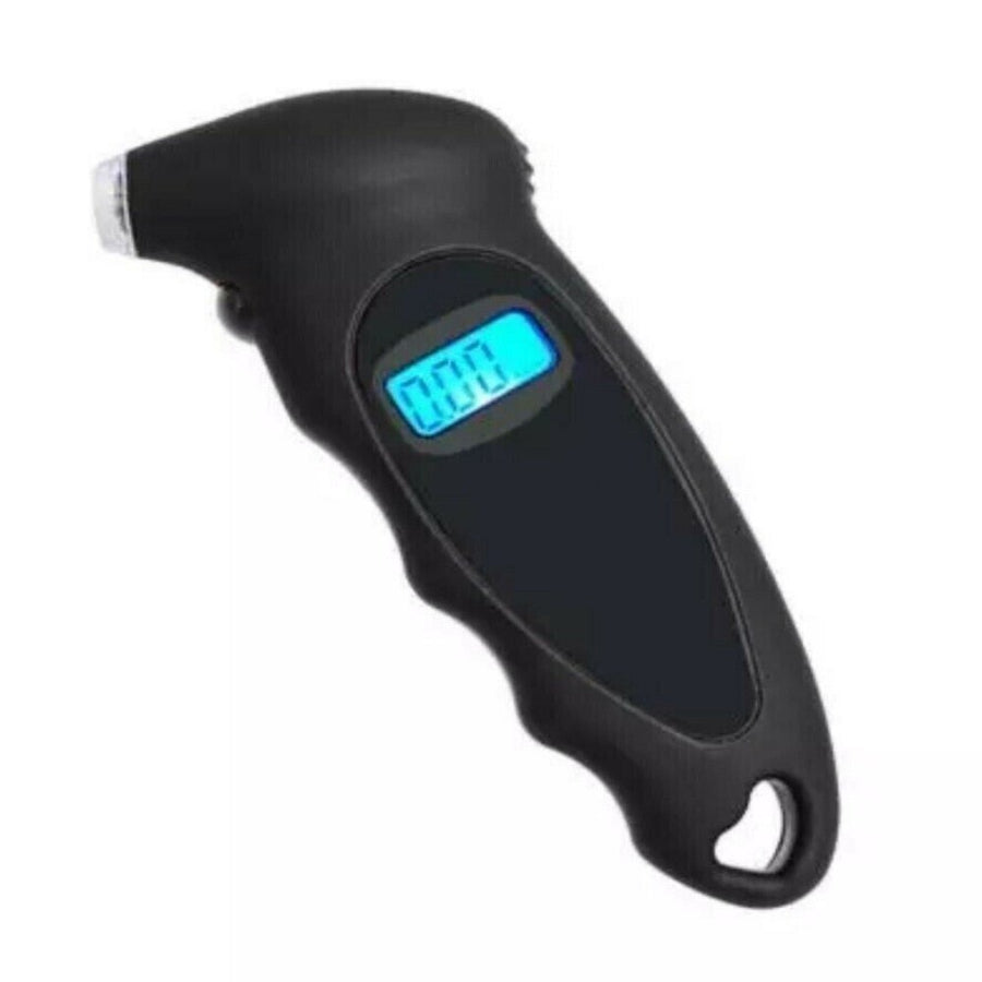 Ferramenta de teste de medidor de pressão de ar de pneu LCD digital portátil para carro, moto, bicicleta.