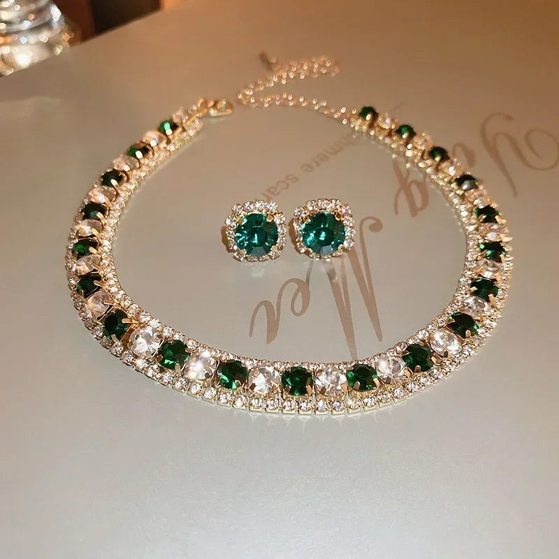 Luxuso conjunto de cristal